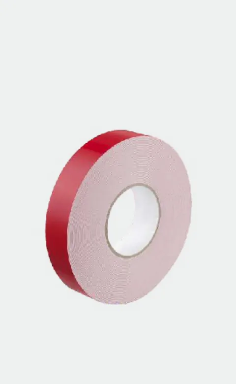 Roll of red acrylic foam tape