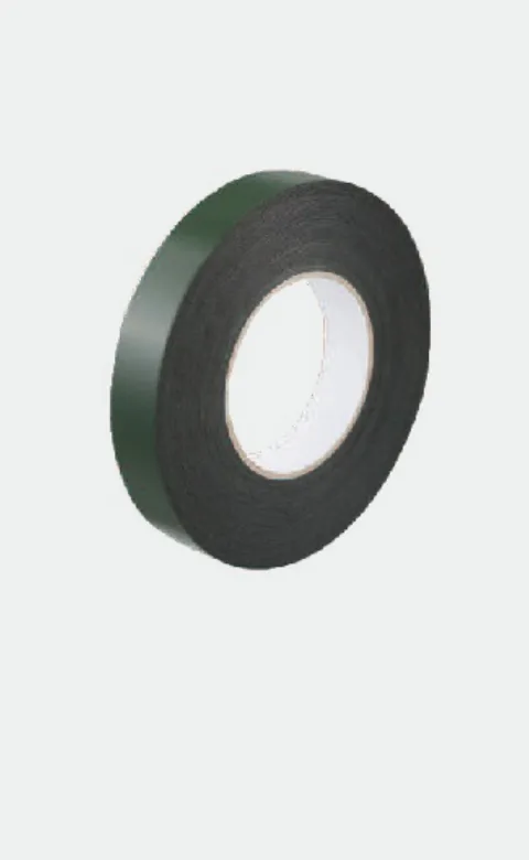 Roll of dark green PE foam tape